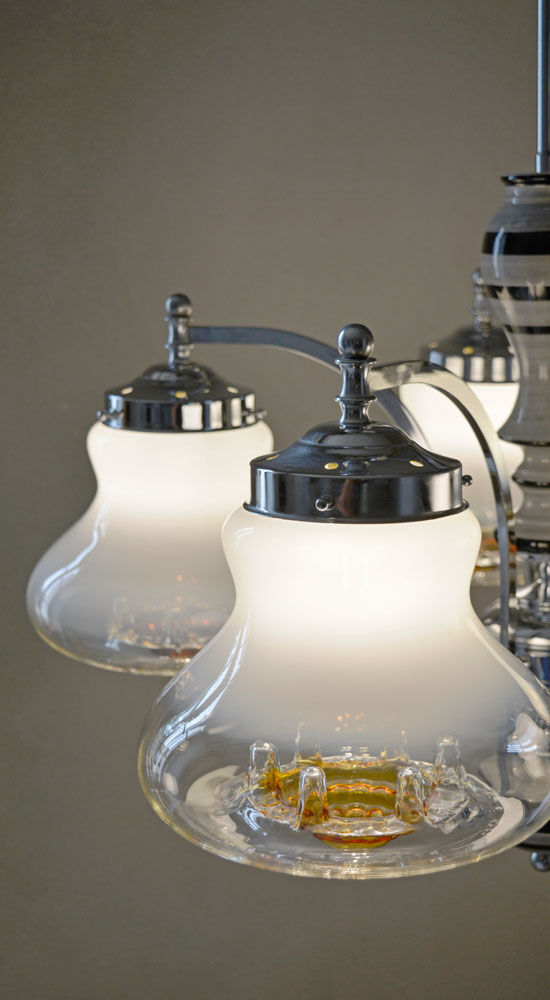 Original 1970's Vintage Mazzega Murano Chandelier