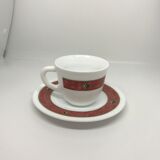 Small coffee cups with saucers