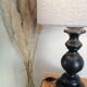 Vintage lamp wood 1980