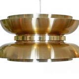 Golden pendant light by Carl Thore for Granhaga Metall. Sweden 1970s