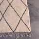 Moroccan rug Beni M'Rirt white - 224 x 294 cm