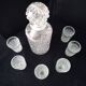 Vintage glass diamond-shaped serving set