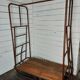 Iron and wood industrial trolley / clothes rack