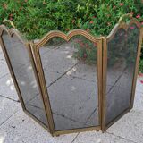 Brass fireplace screen