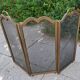 Brass fireplace screen