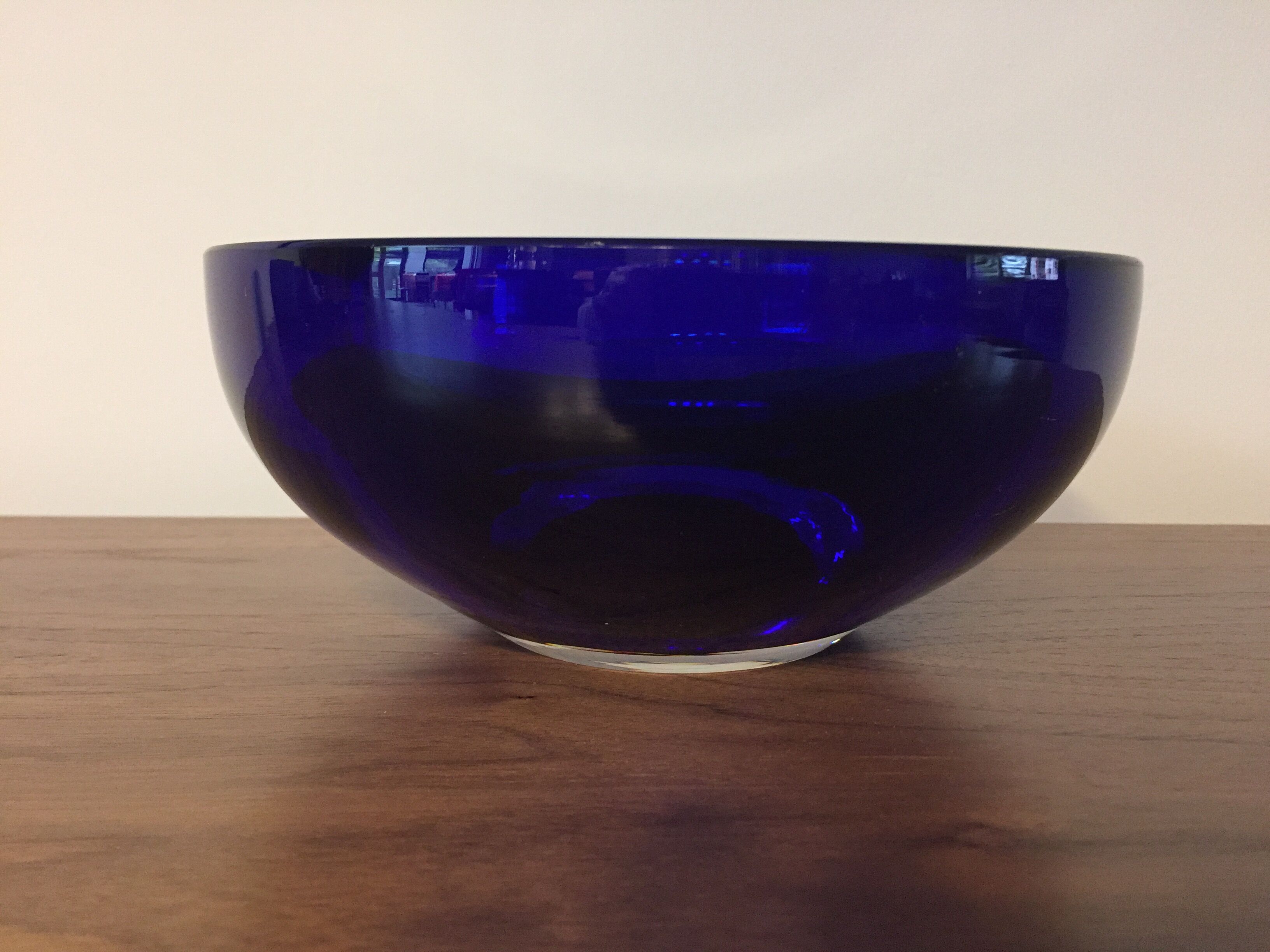 Signed and dated Murano glass ashtray