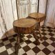 Pair of brutalist chalet stools