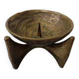 Brutalist Bronze Candleholder by Michael Harjes, 1960s