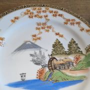 Ancienne assiette en porcelaine de Chine Hayasi Kutani
