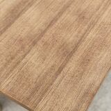 Extendable farmhouse table in raw oak, renovated
