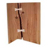Brutalist larch stool