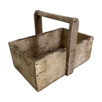 60's vintage wooden basket