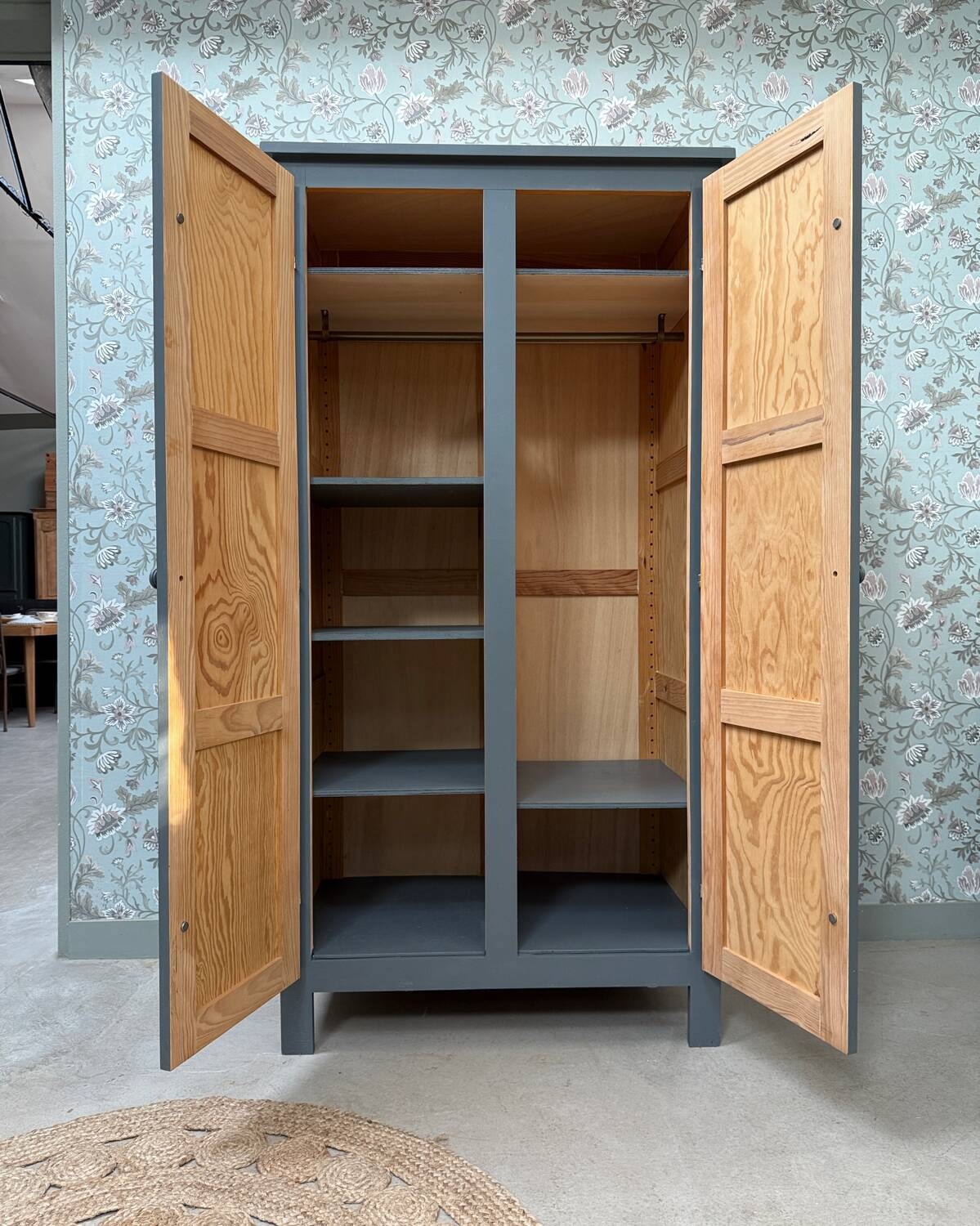 Painted Parisian wardrobe (renovated)