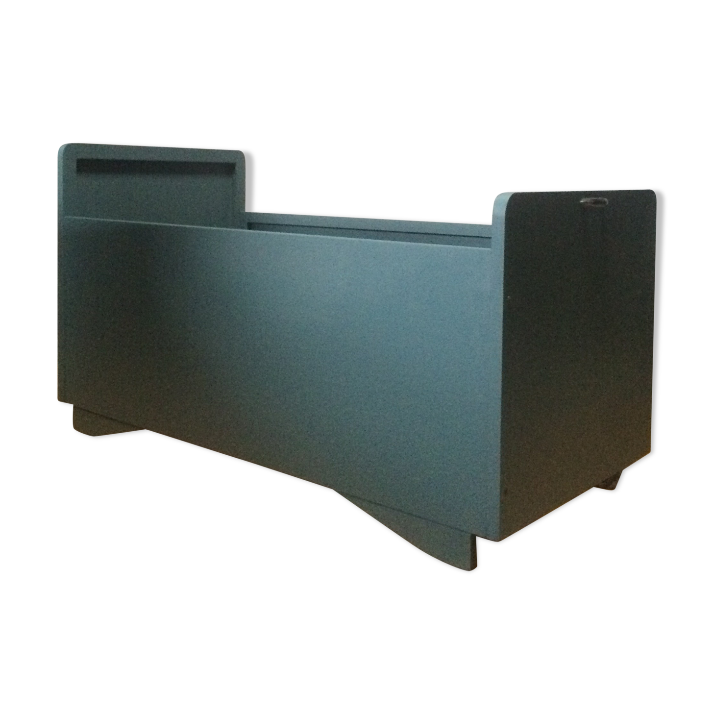 Baby bed caravan vintage 50s blue cloudy