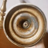 Duo of brass candle holders