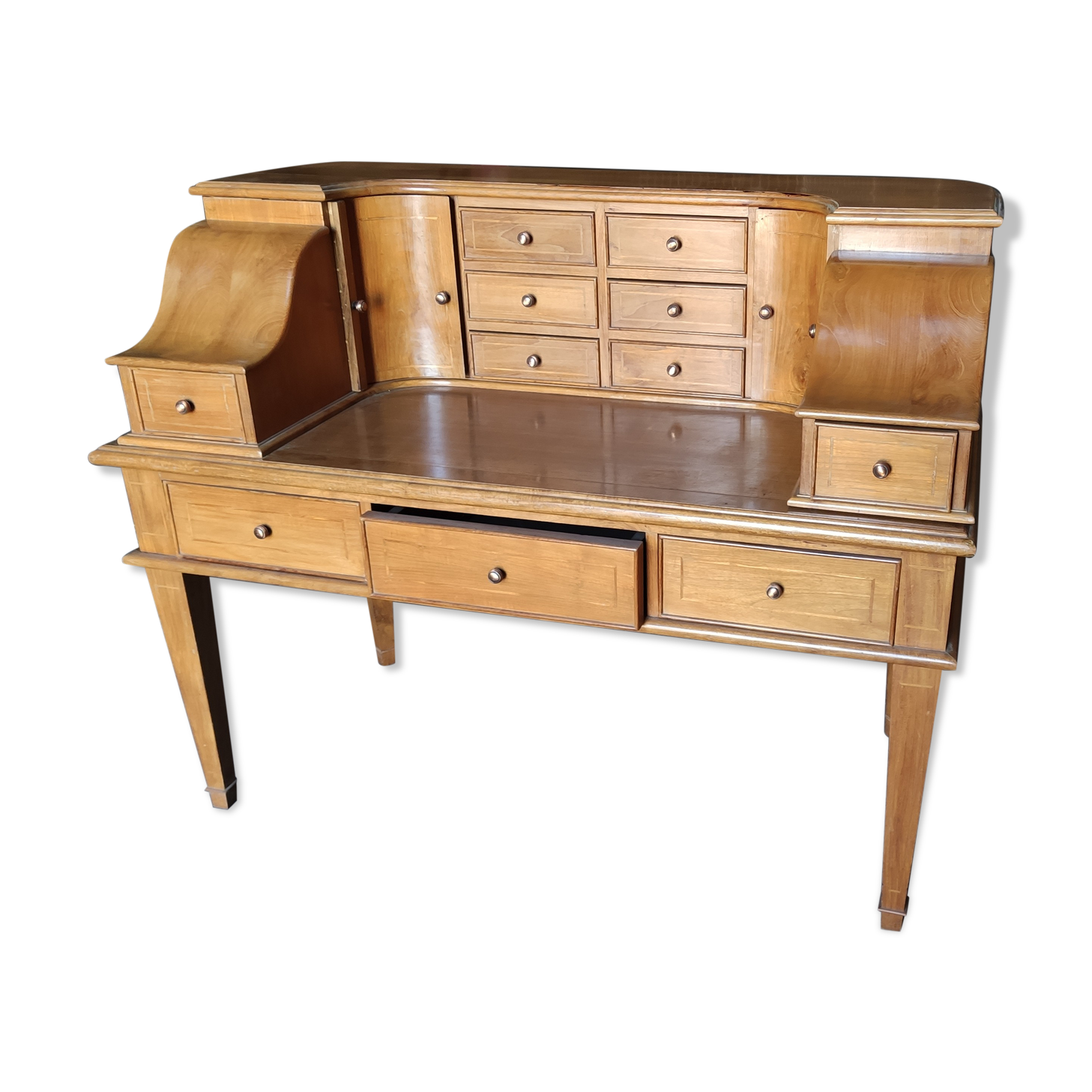 Tiered desk, Carlton cover desk
