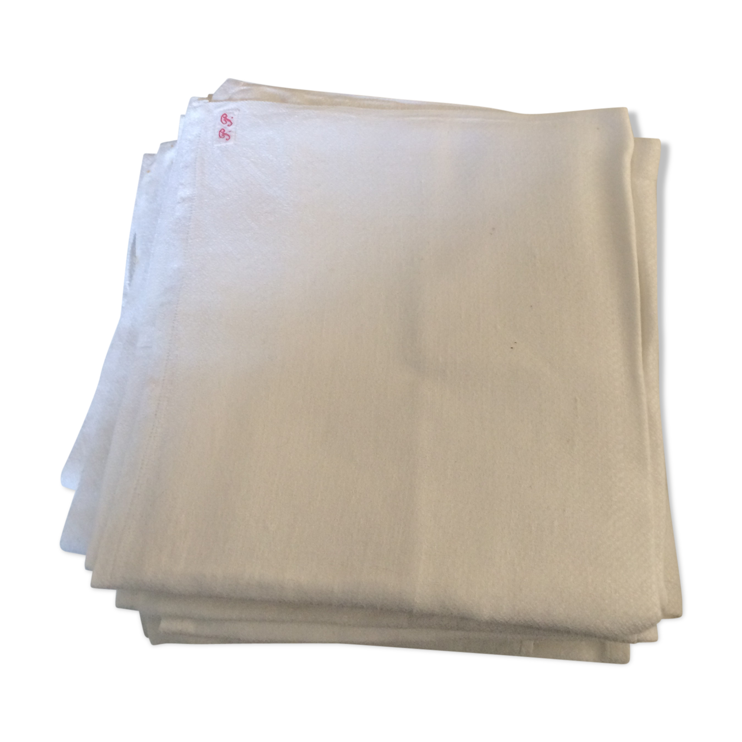 10 serviettes damassées blanches classiques