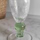 Vase tulipe verre craquelé