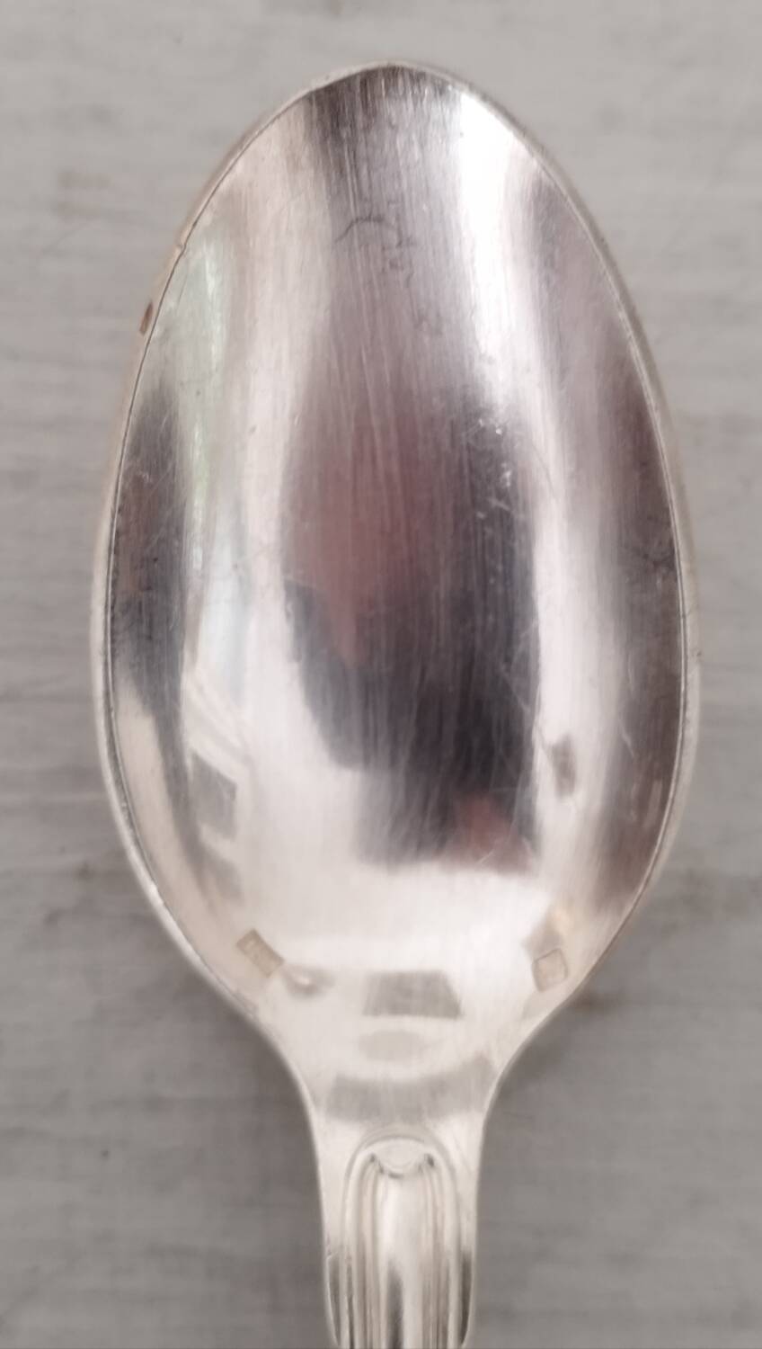 Silver metal cutlery spoons forks small spoons