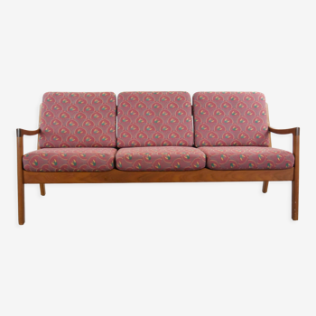 Senator 3-Seat Sofa in Teak by Ole Wanscher for France and Son, Denmark