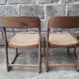 Baumann sled chairs, set of four