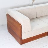 Modular teak corner sofa by Mikael Laursen