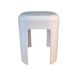 Stool - Vintage white plastic side table