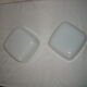 Pair of wall lamps or square ceiling lamp from the 50s