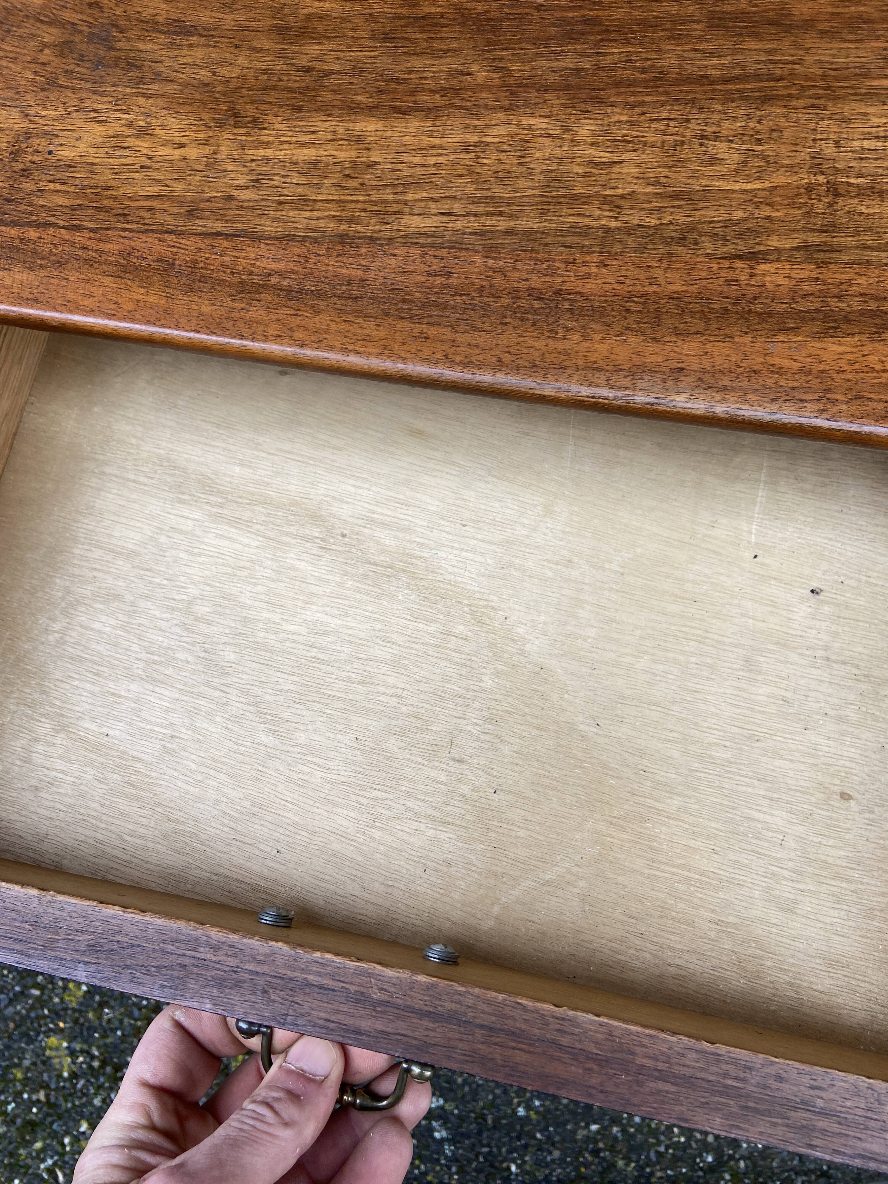 Guéridon selette console vintage louis philippe noyer 1950