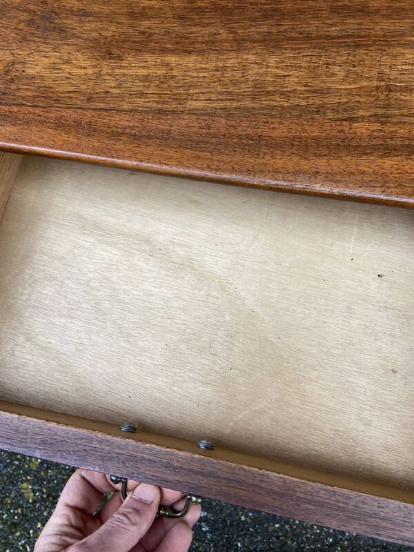 Guéridon selette console vintage louis philippe noyer 1950