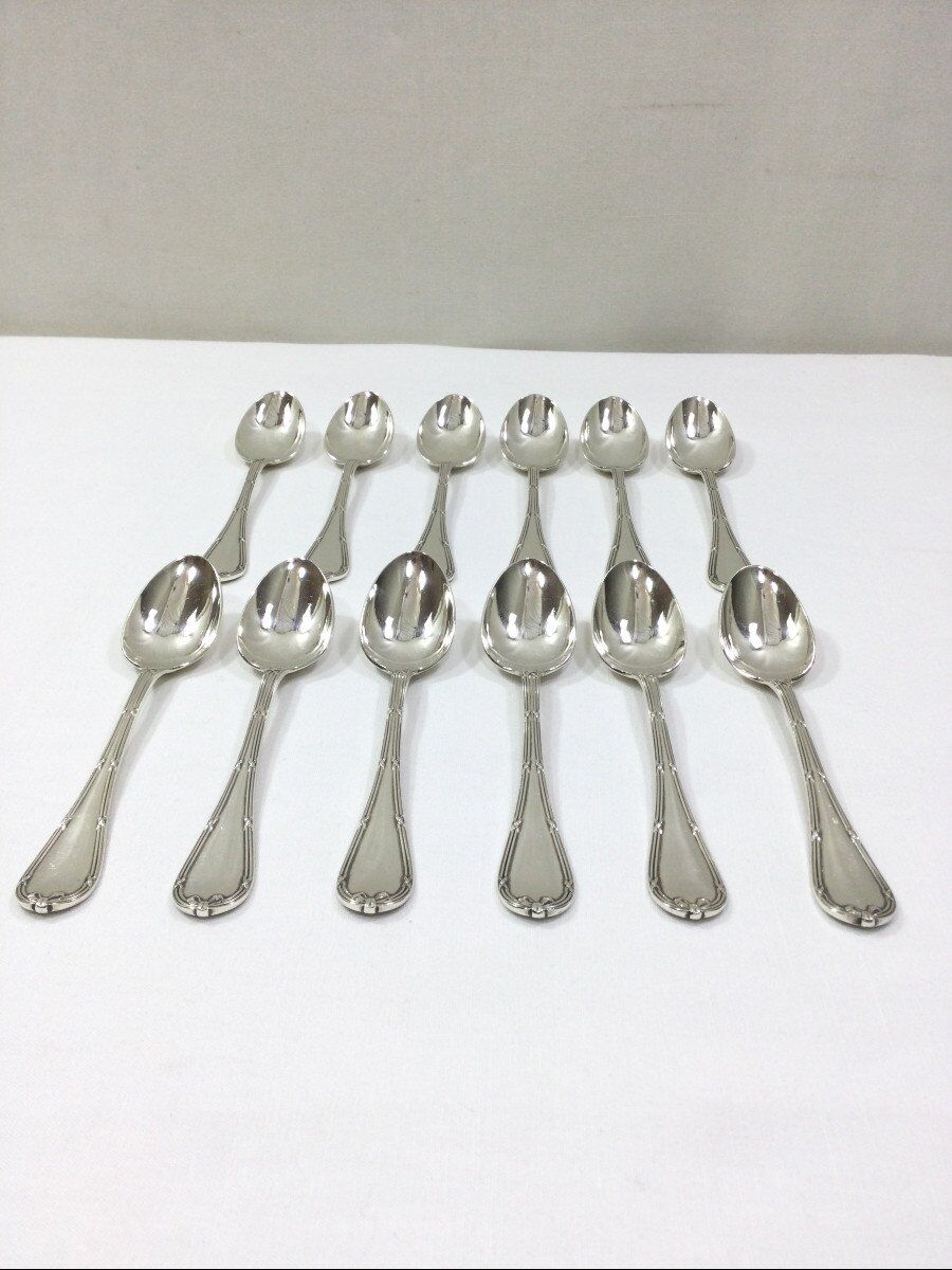 Christofle - Teaspoons Cross ribbons