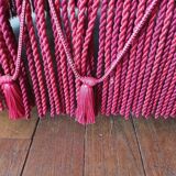 Lot de 2 fauteuils crapauds en velours rouge