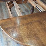 Table and 6 chairs in solid oak