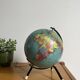 Small illuminated globe made of glass and paper from Cartes Taride 1963