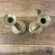 Pair of brass candlesticks
