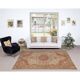 Traditional Hand-Knotted Turkish Wool Area Rug with Classic Medallion Design