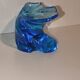 "Eole" candlestick in Saint-Louis crystal – Azure Blue