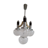 Large Italian Mid Century  Chandelier Pendant Murano Glass