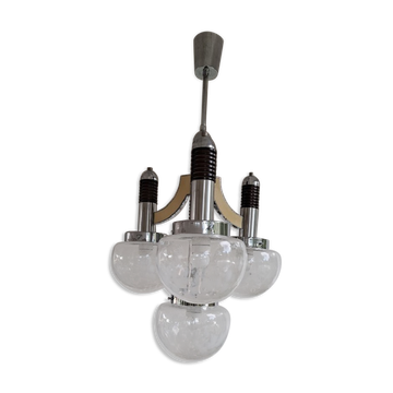 Lustre italien du milieu du siècle Murano verre