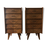 Oblique drawer cabinet
