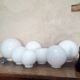 Globe 25cm en verre blanc