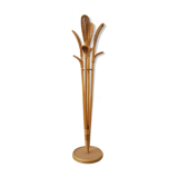 Rattan coat rack