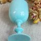 Cup or large glass in blue opaline from Portieux