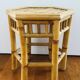 Two rattan side tables