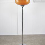 Grand lampadaire marron de Luigi Massoni pour Guzzini, années 1970