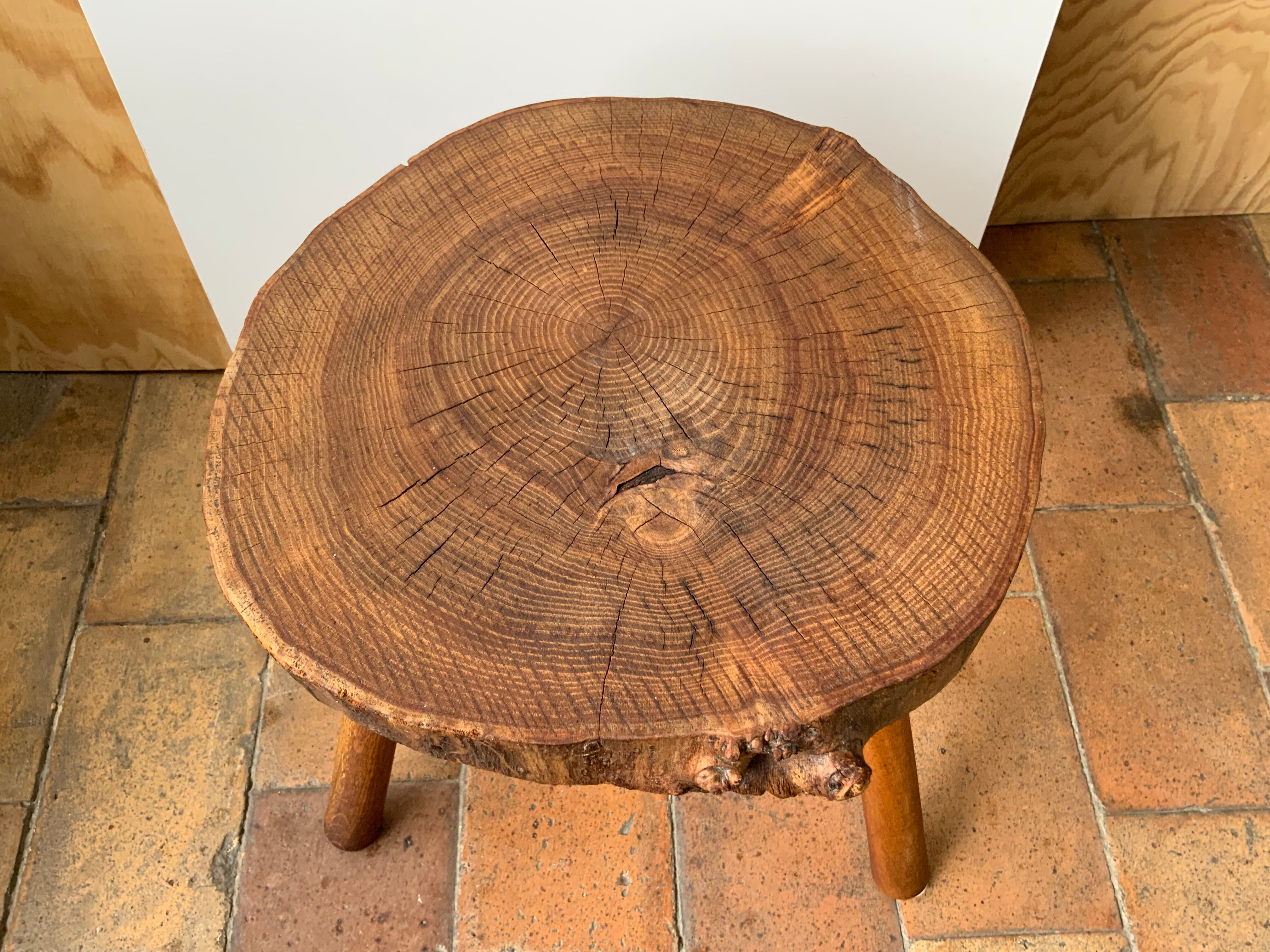 Brutalist tri-pod stool