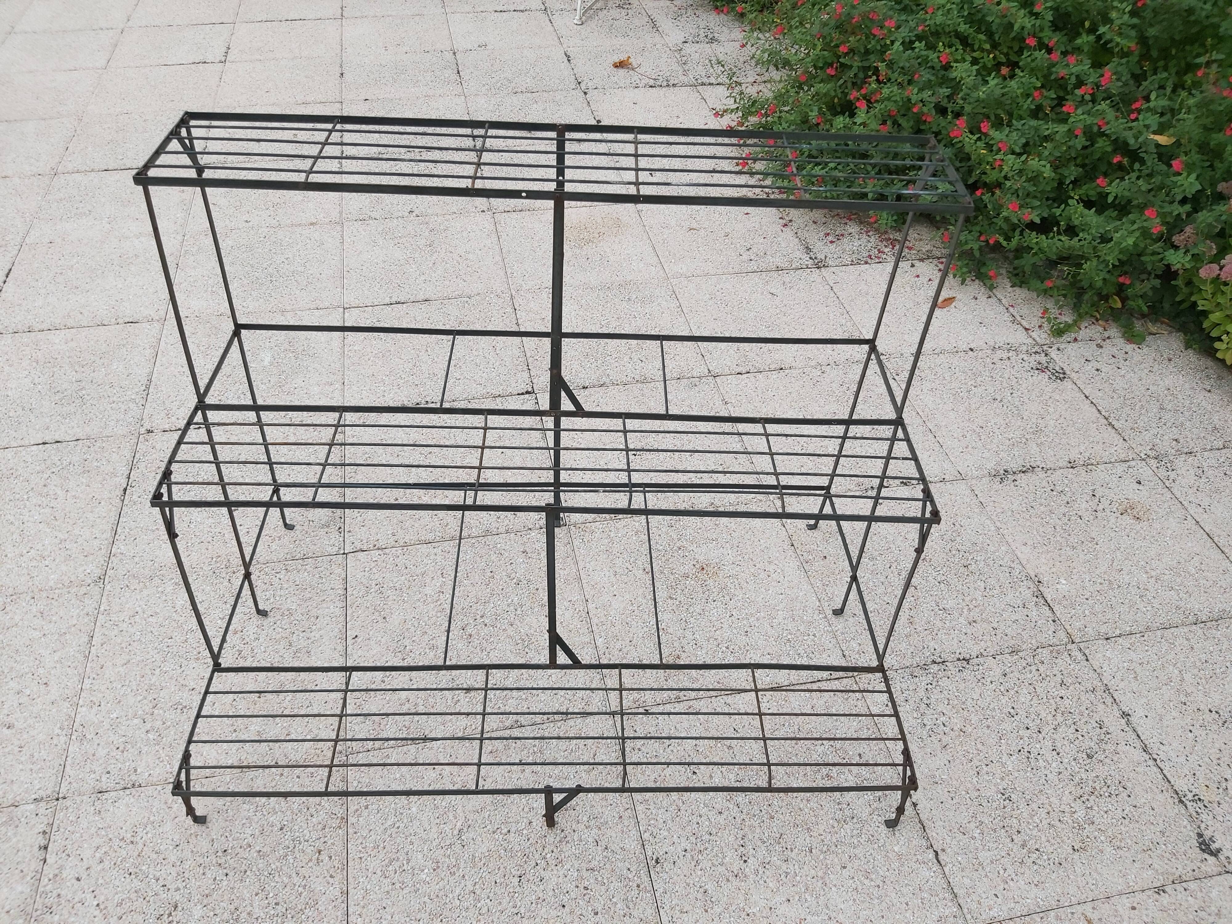 Iron plant holder