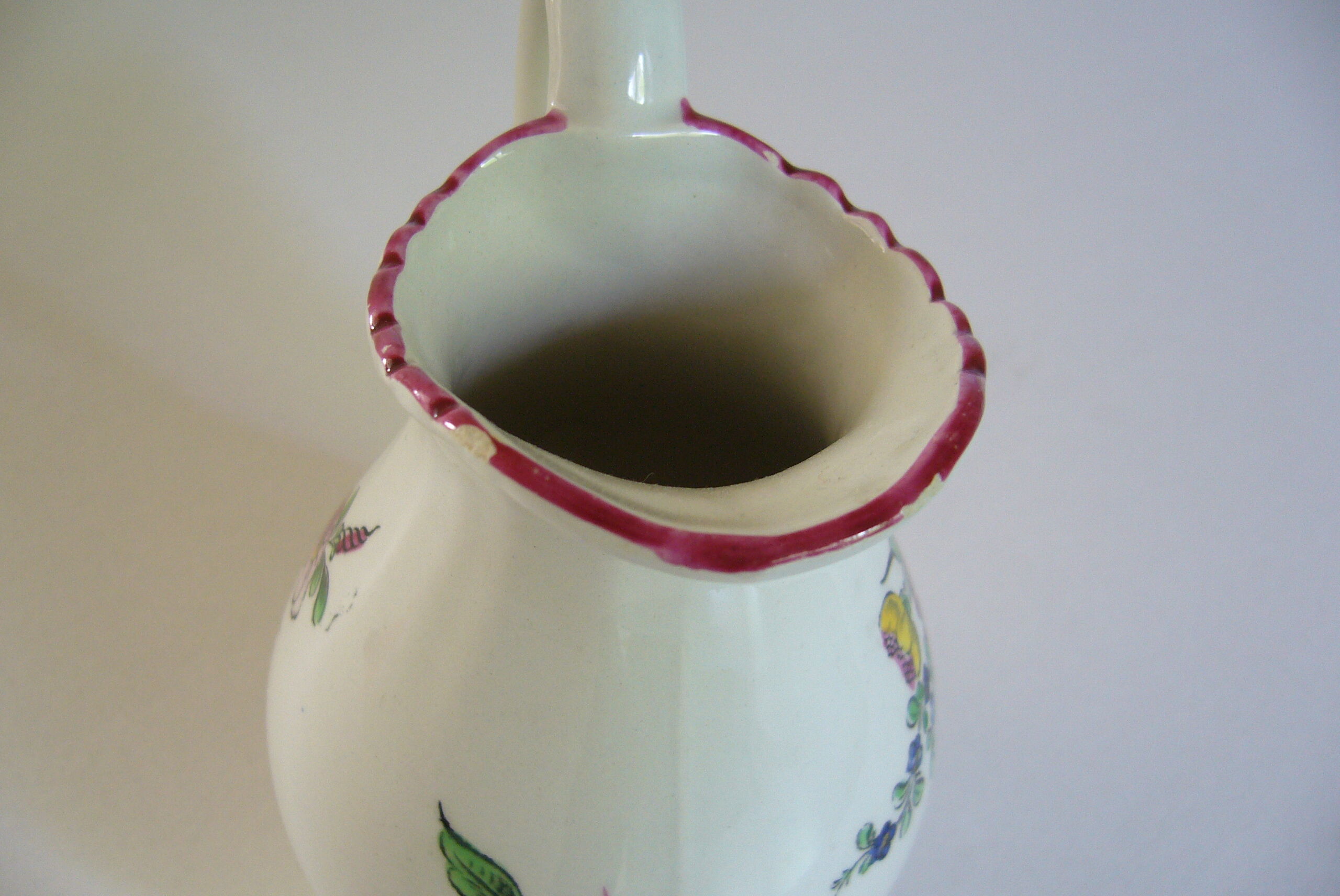 Lunéville earthenware ball pitcher