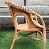 Rattan armchair