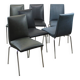 Set de 6 chaises Robert par Pierre Guariche pour Meurop 1960s